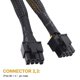 thumbnail image 5 of 4 Uds. Tarjeta gráfica de vídeo Pci-e Pci de 8 pines Gpu Vga 8 pines hembra a Dual Gpu 8(6 + 2) Pin macho con manga, 5 of 5