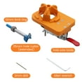 thumbnail image 2 of 35mm Concealed Hinge Jig Kit Door Hinge Hole Locator Template Drill Guide Hole Locator Woodworking Tool for Face Frame Cabinet Cupboard Door Hinges Inset, 2 of 9