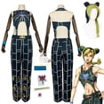 thumbnail image 2 of Disfraz de Jolyne Cujoh de Anime, disfraz de JoJo's Bizarre Adventure, disfraz de Stone Ocean, uniforme de Jolyne Cujoh, ropa de fiesta de Halloween para niña, 2 of 5
