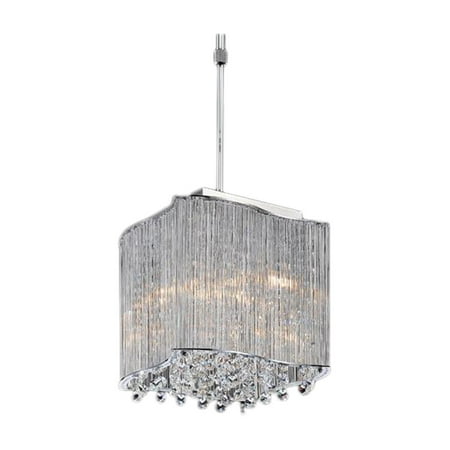 

3 Light Drum Shade Mini Pendant with Chrome finish
