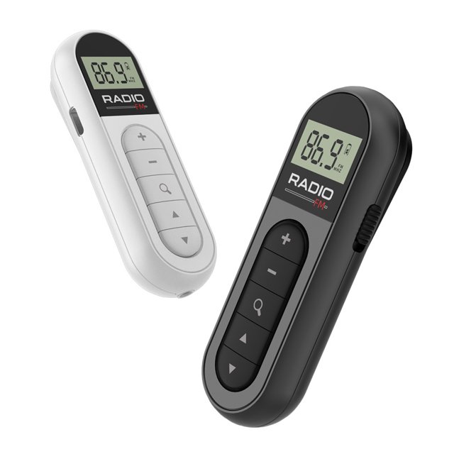 Rechargeable mini radio small pocket small portable elderly FM FM with back clip conference