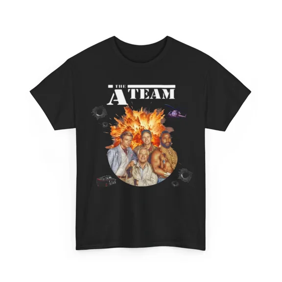 A-Team Unisex Tee, Vintage Graphic T-Shirt, 80s Retro Cotton Shirt