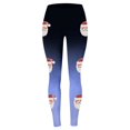 thumbnail image 3 of MKLEKYY Conjunto deportivo para mujer Leggings para entrenamiento, leggings con estampado navideño, pantalones de bloques de color, leggings elásticos suaves 1373, 3 of 4