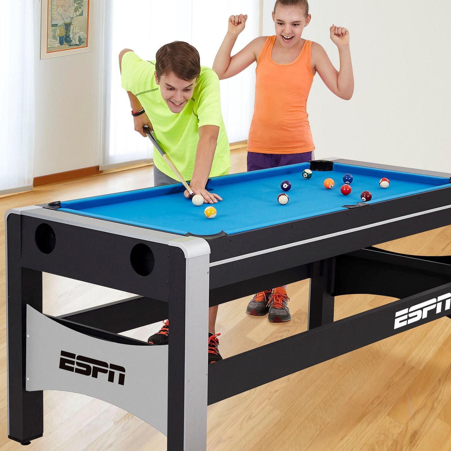 ESPN 72 Inch 4-in-1 Swivel Combo Game Table - Walmart.ca