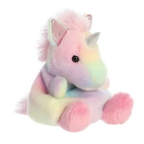 Aurora - Mini Rainbow Palm Pals - 5.5" Sorbet Unicorn - Adorable Stuffed Animal