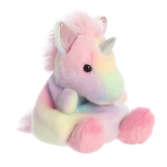 Aurora - Mini Rainbow Palm Pals - 5.5" Sorbet Unicorn - Adorable Stuffed Animal