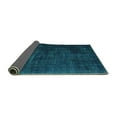 thumbnail image 2 of Ahgly Company Indoor Round Persian Turquoise Blue Traditional Area Rugs, 7' Round, 2 of 4