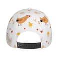 thumbnail image 6 of Balery Baseball Cap Adjustable Size for Running Workouts and Outdoor Activities All Seasons Dad Hat(Funny Chicken), 6 of 9