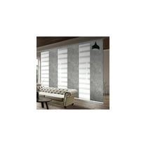 Room Divider Panels with Steel Track - Adjustable Sliding Blinds - 130"L x 94"H