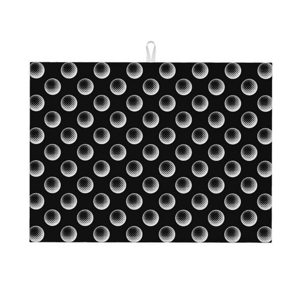 Fotbe Golf Balls Alfombrilla de Secado para Cocina con Estampado, 18x24 Pulgadas