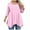 Pink, variant on Women Blouses Polka Dots Round Neck 3/4 Sleeve Tops Business Casual Plus Size Shirts for Women Fashion Fall Winter Clothes 2025 Red XXL