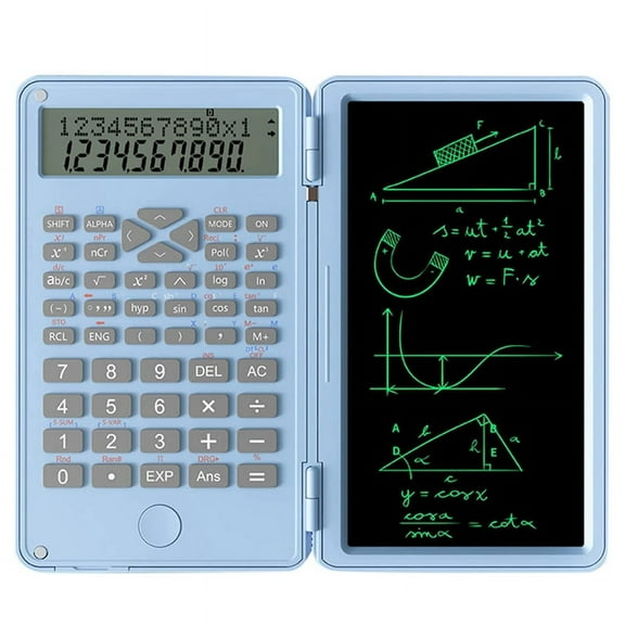 Scientific Calculators, 12-Digit LCD Display Pocket Office Desktop Calculator School Meeting and Study,Blue