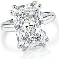 Pompeii Certified 4.00Ct Radiant Cut Diamond Engagement Ring White Gold Lab Grown (G,VS)
