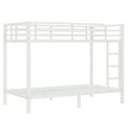 thumbnail image 4 of Generic Twin XL over Twin XL Metal Bunk Bed for Teens & Adults - Space-Saving Design, Noise Reduced, No Box Spring Needed, Heavy-Duty Steel Frame,White, 4 of 9
