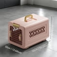 thumbnail image 6 of GFQ Hard-Sided Pet Carrier for Cats and Small Dogs, Airline Approved Travel Kennel , Top Handle, Lightweight Portable Cat Crate for Vet Visits, Car Travel, and Home Use, 6 of 6