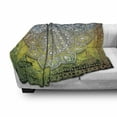 thumbnail image 3 of Ethnic Soft Flannel Fleece Throw Blanket, Mystic Mandala Culture Karma Calmness and Harmony Boho Design, Cozy Plush for Indoor and Outdoor Use, 50" x 70", Multicolor, by Ambesonne, 3 of 6