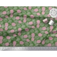 thumbnail image 2 of Soimoi Green Cotton Duck Fabric Peony Floral Print Sewing Fabric Yard 42 Inch Wide, 2 of 3