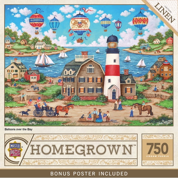Homegrown - Balloons Over the Bay 750 Piece Puzzle