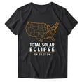 thumbnail image 3 of JURANMO Women Sale Clothes T Shirts for Women Summer Casual Round Neck Short Sleeve Tshirts Loose Fit Holiday Outfits 2024 Solar Eclipse Tees Tops Black S, 3 of 5