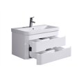thumbnail image 3 of Legion Furniture 32" Plastic Bathroom Vanity with LED Mirror - White, 3 of 7