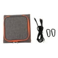 thumbnail image 1 of Panel USB plegable monocristalino de 10 W y 5 V para acampar al aire libre, hacer senderismo y viajar, cargador solar portátil, 1 of 8