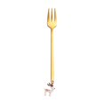 thumbnail image 1 of DagobertNiko Inicio Decoraciones navideñas Tenedor de café de metal Cuchara para revolver Decoraciones de mesa navideñas Año Nuevo, 1 of 1
