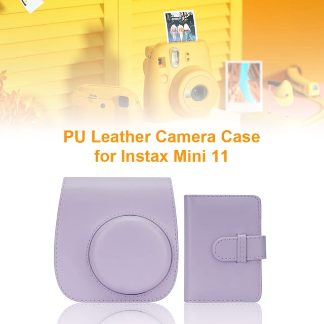 Funda de cuero para cámara, soporte para cámara antiarañazos para Fujifilm Instax Mini 11 9 8 FLhrweasw Nuevo