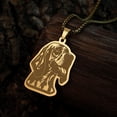 thumbnail image 2 of Statement Bloodhound Animal Necklace For Women Cute Dog Lover Stainless Steel Jewelry Pendant Necklace, 2 of 4