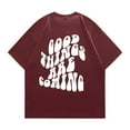 thumbnail image 7 of TAIAOJING Women's Tshirts Casual Short Sleeve Letter Heart Printed T Shirts Tee Tops, 7 of 7