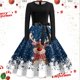 thumbnail image 1 of Vestidos Casuales Para Mujer 派对 Moda Femenina Casual Navidad Cuello En V Mujeres Navidad Gráfico Elegante Vestidos Sin Mangas Moda Sexy Floral, 1 of 3