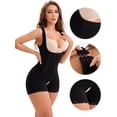 thumbnail image 3 of DARING DIVA Shapewear Open Bust Waist Slimmer Mid Thigh Butt Lifting Bodysuit L Black, 3 of 6