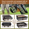 thumbnail image 6 of Portable Grill Cart for Weber Q1000, Q2000 Series Gas Grills and Blackstone 17” 22” Table Top Griddles, Portable Griddle Stand, 6 of 9