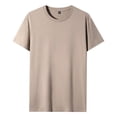 thumbnail image 2 of Camiseta sencilla de algodón de gran tamaño para hombre, camisetas de verano informales de manga corta de color sólido, camisetas nuevas de 2023 de alta calidad y2k para hombre, 2 of 5