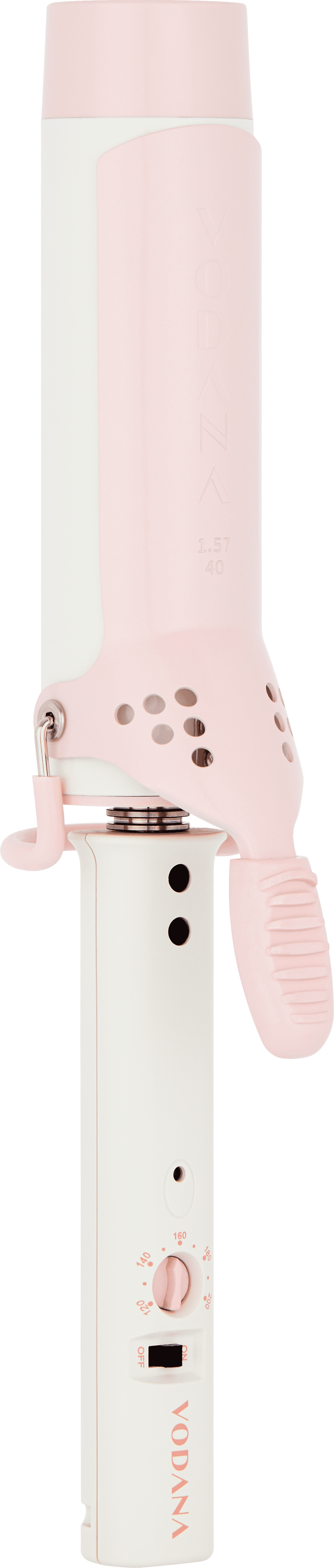 VODANA Glam Wave Pink Hair Styler Curling Iron 36mm - Walmart.com