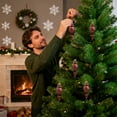 thumbnail image 1 of Pelotas De Plástico Juego de 3 bolas navideñas de plástico multicolor en caja de regalo,adornos colgantes con colgante para la decoración del árbol (multicolor) Rkxzt, 1 of 9