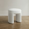 thumbnail image 2 of Furniture of America Thia Modern 18" Upholstered U-Shaped Stool, Beige, 2 of 10