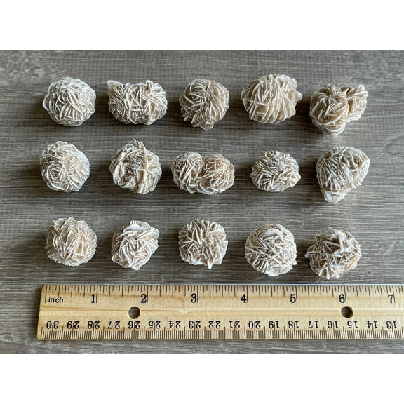 Small Rough Desert Rose Stones , 0.5-1" Raw Crystals (Desert Rose , 0.25 Pound)