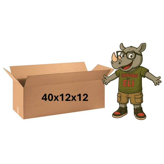 40x12x12 (200 lb strength) | SINGLE CARDBOARD BOX | LONG