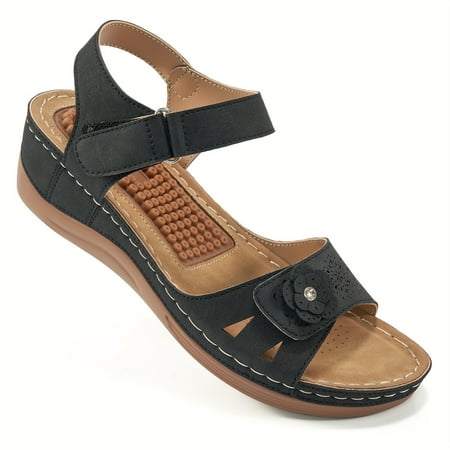 

Men s Top Grain Leather Open Outdoor Walking Toe Sandals - Durable and Non-Slip Beach Shoes