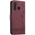 thumbnail image 2 of Campatible with Samsung Galaxy A21 Case, Galaxy A21 Wallet case with Card Holder Kickstand Magnetic Premium PU Leather Flip Shockproof Protective Case for Samsung Galaxy A21 Red Wine HX, 2 of 14