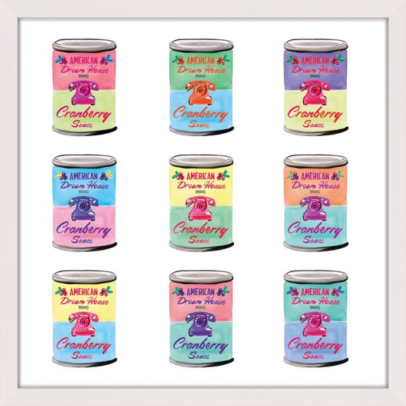 Marmont Hill "Cranberry Sauce" by Molly Rosner Framed Painting Print