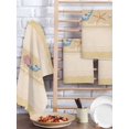 thumbnail image 2 of Yellow Summer Coastal Kitchen Dish Towels for Drying Dishes Set of 4, Modern Ocean Waves Starfish Shell Waffle Weave Microfiber Hand Tea Bathroom Towels Quick Dry & Absorbent Towel 15.7x23.6, 2 of 7