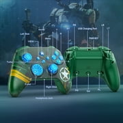 Turpow RGB Wireless Controller for Xbox One, Game Controller with WIFI Compatible with Xbox One S/X, Series X/S and PC, with Turbo, 3.5mm Audio Jack and Built-in 650mAh Rechargeable Battery