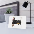 thumbnail image 6 of DistinctInk Greeting Card / Note Card - Black Russian Terrier Puppy Graduation - PACK of 1, 6 of 7