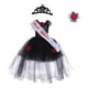 thumbnail image 4 of Disfraz de princesa para niña, vestido con tutú hasta la , disfraz elegante para festival de máscaras Negro, 4 of 8