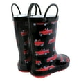 thumbnail image 3 of Hudson Baby Infant Boy Rain Boots, Firetrucks, 5 Toddler, 3 of 3