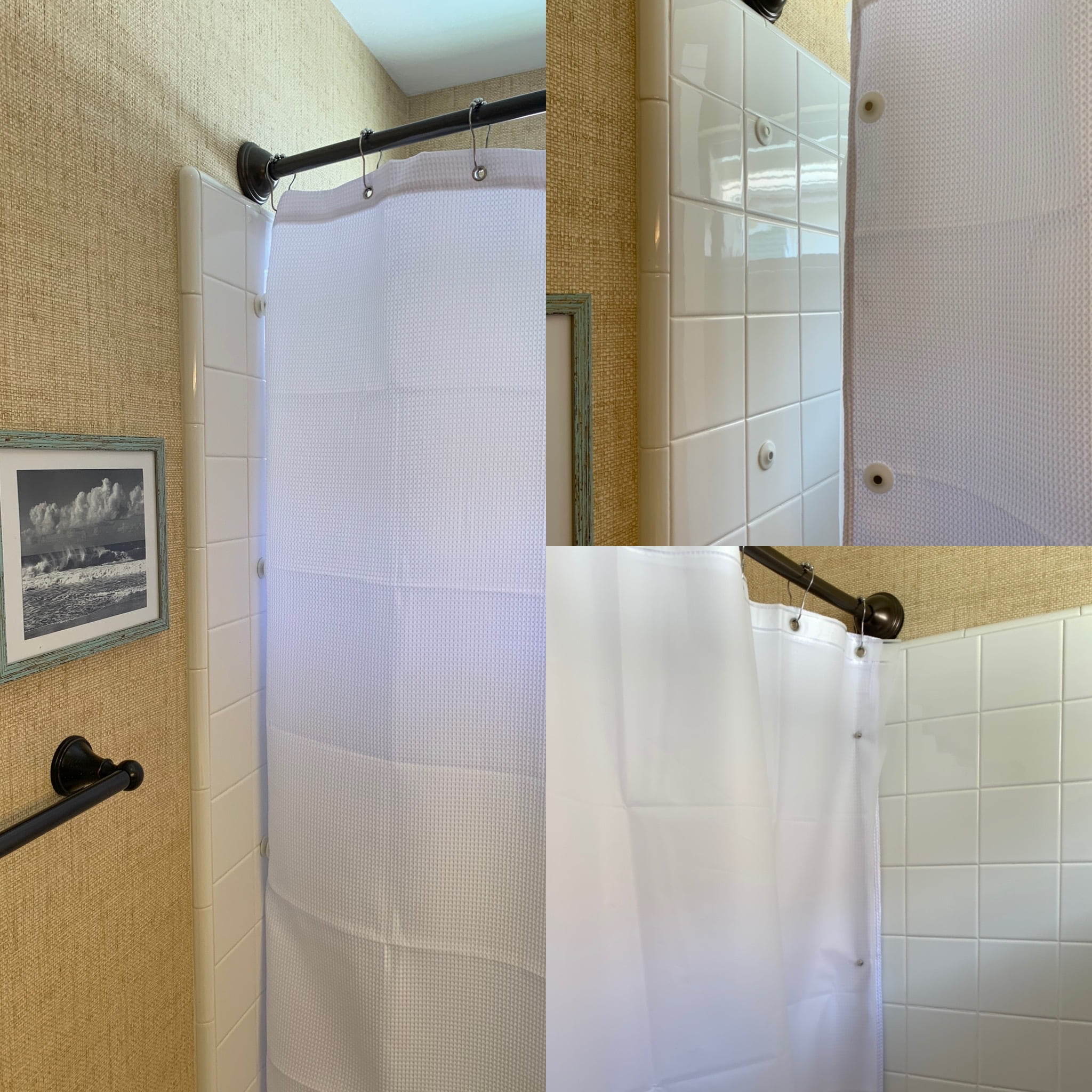 Shower Curtain Magnets (New Model) Keep Your Shower Curtain Closed and  Tight to