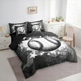 thumbnail image 3 of jejeloiu Baseball Game Bedding Comforter Set 7 Pieces,Splashing Ink Full Bedding Set,Sport Theme Fitted Sheet Flat Sheet,Luxury Bedroom Decor Reversible, 3 of 8