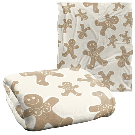 LOGOVISION Gingerbread Silky Touch Back Super Soft Throw Blanket 50' x 60'
