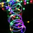 thumbnail image 3 of LED Rope Lights Battery Operated String Lights,72FT 200 LEDs 8 Modes Outdoor Waterproof Clear Tube Fairy Lights Dimmable/Timer with Remote for Camping Party Garden Holiday Decoration,Multicolor, 3 of 8